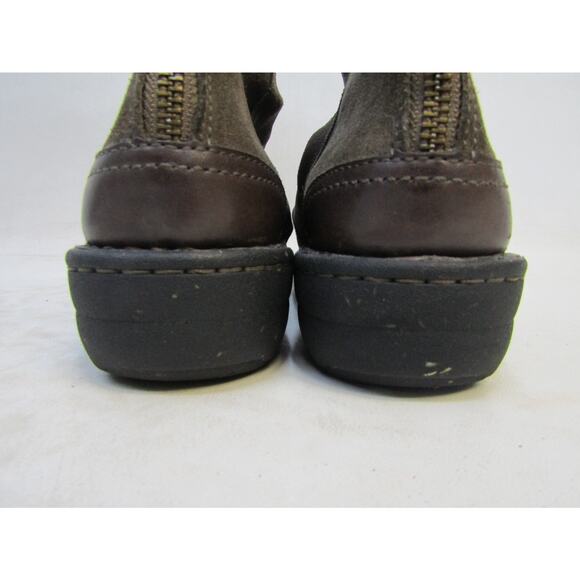 Clarks Womens Sz 7 M Brown Suede Zip Ankle Fashion Boots Bootie - Picture 8 of 11